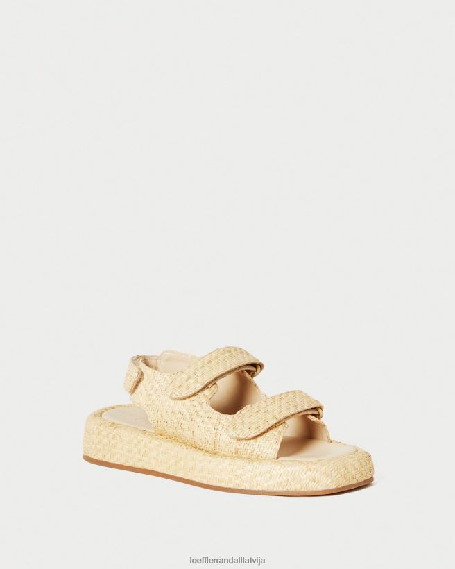 sievietes blaise raffia platformas sandales dabisks Loeffler Randall kurpes PJ4VVD101